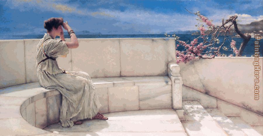 expectations painting - Sir Lawrence Alma-Tadema expectations art painting